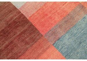 Tappeto Mosaic Patchwork Rosso Corallo Blu 143x193 Cm