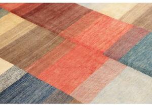 Tappeto Mosaic Patchwork Rosso Corallo Blu 143x193 Cm