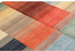 Tappeto Mosaic Patchwork Rosso Azzurro 140x182 Cm
