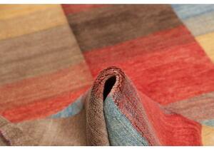 Tappeto Mosaic Patchwork Rosso Mattone Blu Cielo 143x192 Cm