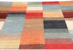 Tappeto Mosaic Geometrico Blu Rosso 199x296 Cm