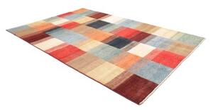 Tappeto Mosaic Geometrico Blu Rosso 199x296 Cm