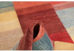 Tappeto Mosaic Patchwork Rosso Beige 145x202 Cm