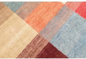 Tappeto Mosaic Geometrico Blu Rosso 199x296 Cm