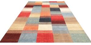 Tappeto Mosaic Geometrico Blu Rosso 199x296 Cm
