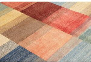 Tappeto Mosaic Geometrico Rosso Blu 163x220 Cm