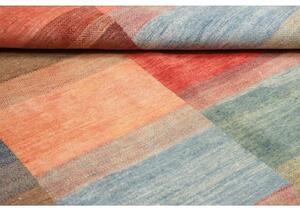 Tappeto Mosaic Geometrico Rosso Blu 163x220 Cm