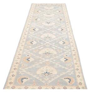 Tappeto Zigler Stilizzato Azzurro Beige Corsia 81x298 Cm