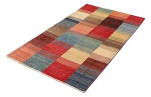 Tappeto Mosaic Patchwork Rosso Blu 88x143 Cm