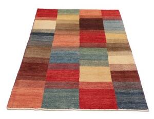 Tappeto Mosaic Patchwork Rosso Blu 88x143 Cm