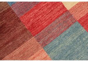 Tappeto Mosaic Patchwork Rosso Blu 88x143 Cm