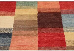Tappeto Mosaic Patchwork Rosso Blu 88x143 Cm