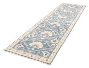 Tappeto Kazak Stilizzato Azzurro Beige Corsia 85x296 Cm