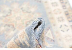 Tappeto Kazak Stilizzato Azzurro Beige Corsia 83x298 Cm