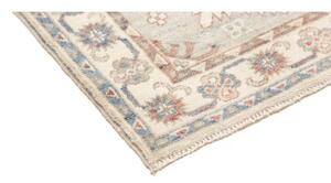 Tappeto Kazak Stilizzato Celeste Marrone Chiaro Corsia 79x387 Cm
