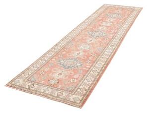 Tappeto Kazak Stilizzato Salmone Azzurro Corsia 82x290 Cm