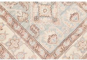 Tappeto Kazak Stilizzato Azzurro Avorio Corsia 93x373 Cm