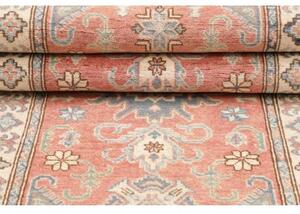 Tappeto Kazak Stilizzato Salmone Azzurro Corsia 82x290 Cm