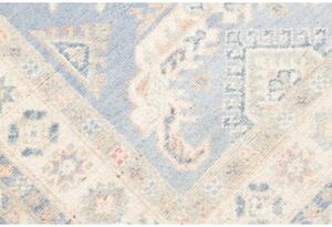 Tappeto Kazak Stilizzato Azzurro Beige Corsia 83x298 Cm