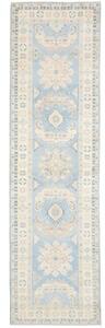 Tappeto Kazak Stilizzato Azzurro Beige Corsia 83x298 Cm