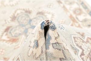 Tappeto Kazak Stilizzato Celeste Marrone Chiaro Corsia 79x387 Cm