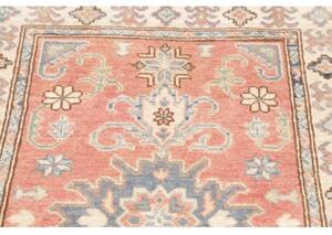 Tappeto Kazak Stilizzato Salmone Azzurro Corsia 82x290 Cm