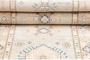 Tappeto Kazak Stilizzato Azzurro Beige Corsia 86x281 Cm