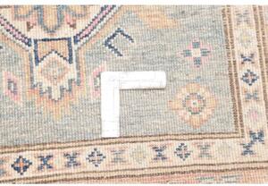 Tappeto Kazak Stilizzato Azzurro Beige Corsia 86x281 Cm