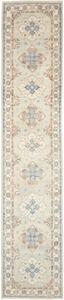 Tappeto Kazak Stilizzato Celeste Marrone Chiaro Corsia 79x387 Cm