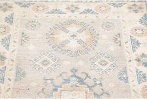 Tappeto Kazak Stilizzato Beige Azzurro 79x191 Cm