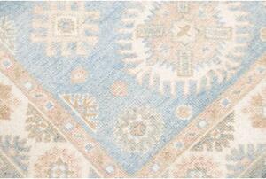 Tappeto Kazak Stilizzato Celeste Avorio 79x191 Cm
