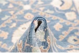 Tappeto Kazak Stilizzato Azzurro Beige Corsia 85x296 Cm
