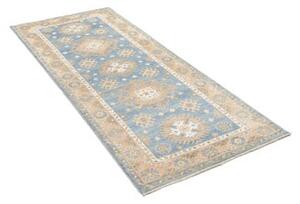 Tappeto Kazak Geometrico Celeste Beige 79x191 Cm