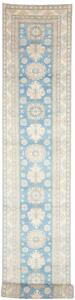 Tappeto Kazak Stilizzato Azzurro Beige Corsia 80x582 Cm