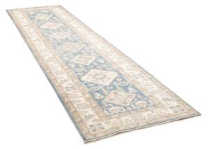 Tappeto Kazak Stilizzato Azzurro Avorio Corsia 100x350 Cm