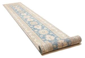 Tappeto Kazak Stilizzato Celeste Beige Corsia 82x583 Cm