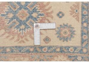 Tappeto Kazak Stilizzato Avorio Azzurro 82x196 Cm