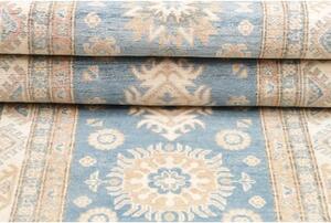 Tappeto Kazak Stilizzato Celeste Beige Corsia 82x583 Cm