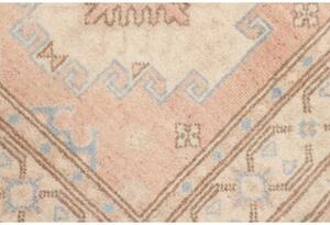 Tappeto Kazak Stilizzato Rosa Antico Beige Corsia 79x604 Cm