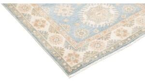 Tappeto Kazak Stilizzato Celeste Avorio 79x191 Cm