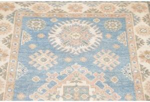 Tappeto Kazak Stilizzato Celeste Avorio 79x191 Cm