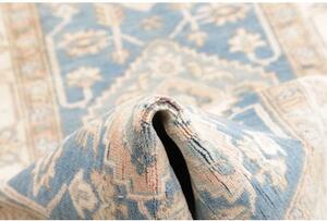 Tappeto Kazak Stilizzato Azzurro Avorio Corsia 100x350 Cm