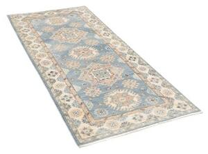 Tappeto Kazak Stilizzato Azzurro Beige 84x185 Cm