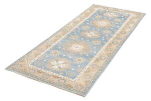 Tappeto Kazak Geometrico Celeste Beige 79x191 Cm