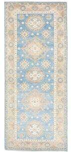 Tappeto Kazak Geometrico Celeste Beige 79x191 Cm