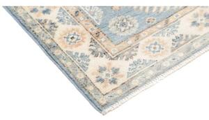 Tappeto Kazak Stilizzato Azzurro Beige 84x185 Cm