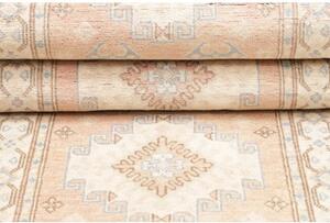Tappeto Kazak Stilizzato Rosa Antico Beige Corsia 79x604 Cm