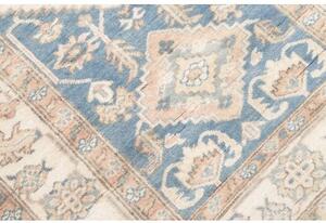 Tappeto Kazak Stilizzato Azzurro Avorio Corsia 100x350 Cm