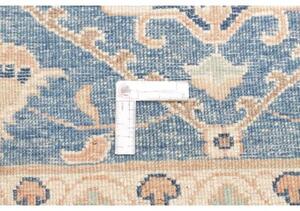 Tappeto Kazak Stilizzato Azzurro Beige Corsia 85x296 Cm