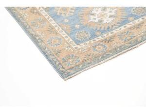 Tappeto Kazak Geometrico Celeste Beige 79x191 Cm